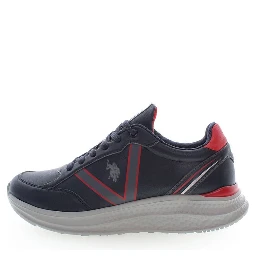 Blue Polyester Sneaker