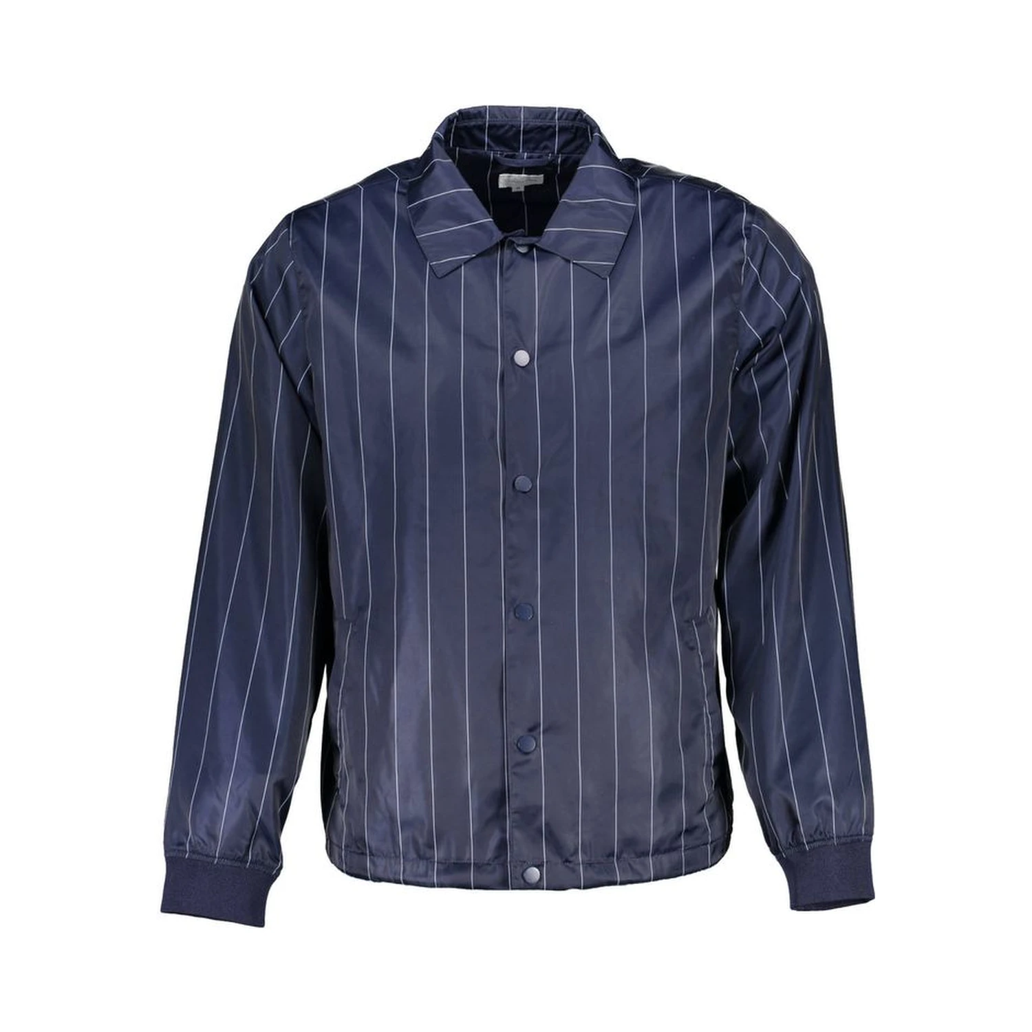 Blue Polyester Men Jacket