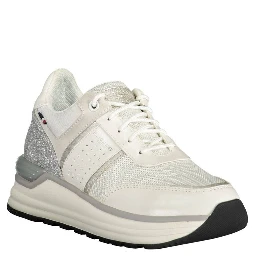 حذاء رياضي أبيض من البوليستر