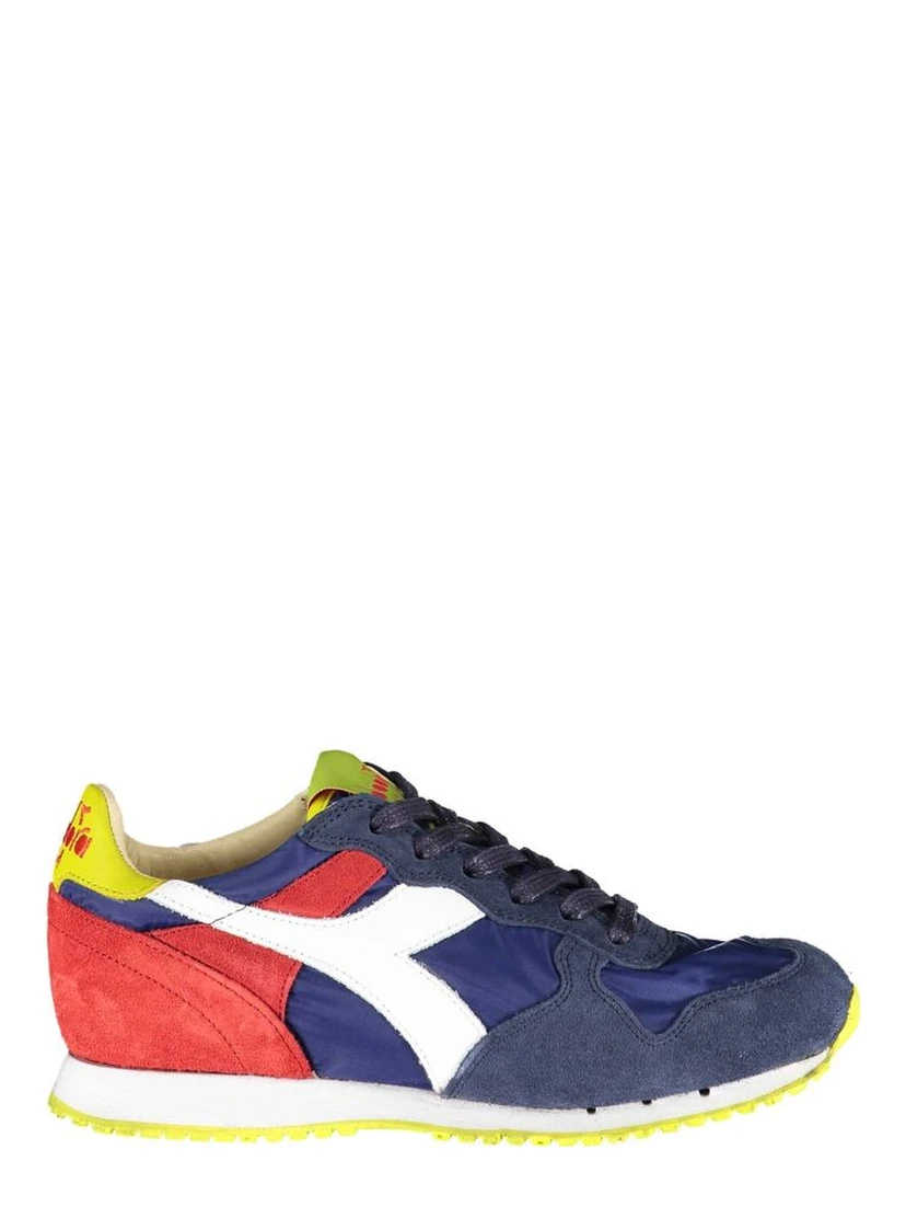 Blue Leather Women Sneaker