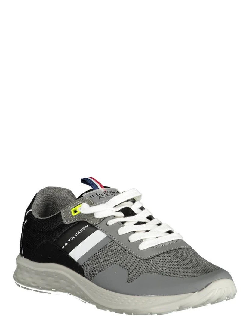 Gray Polyester Sneaker