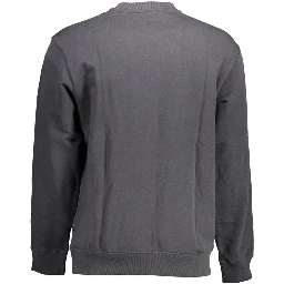Black Cotton Men Sweater