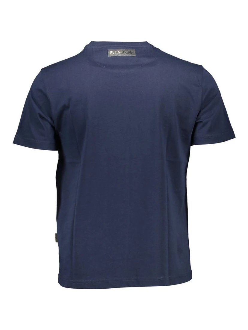 Blue Cotton Men's T-Shirt