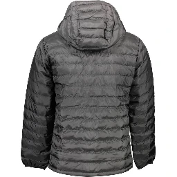 Black Polyester Men's Jacket