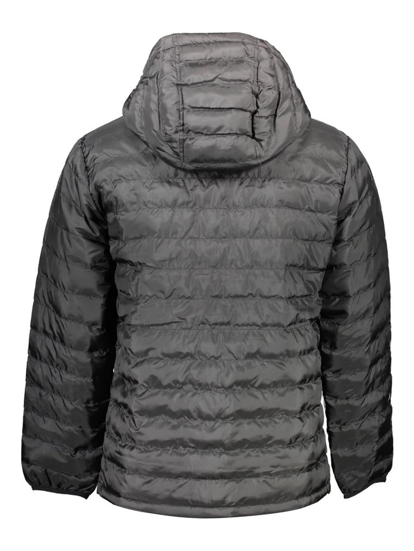 Black Polyester Men's Jacket