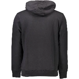 Black Cotton Men Sweater