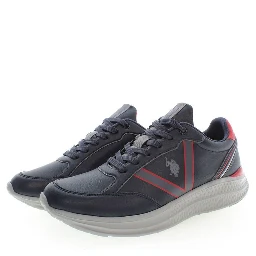 Blue Polyester Sneaker