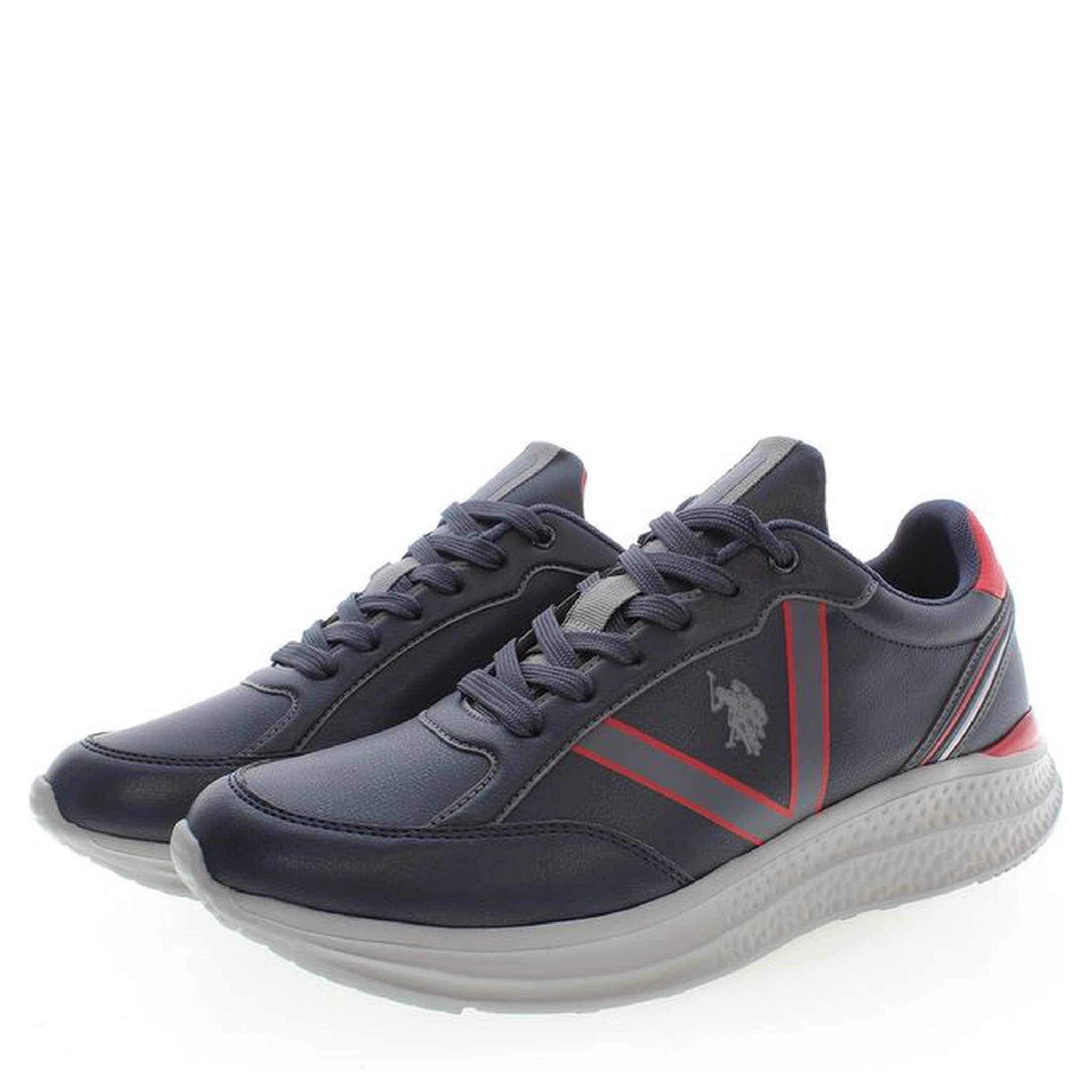 Blue Polyester Sneaker