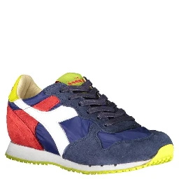 Blue Leather Women Sneaker