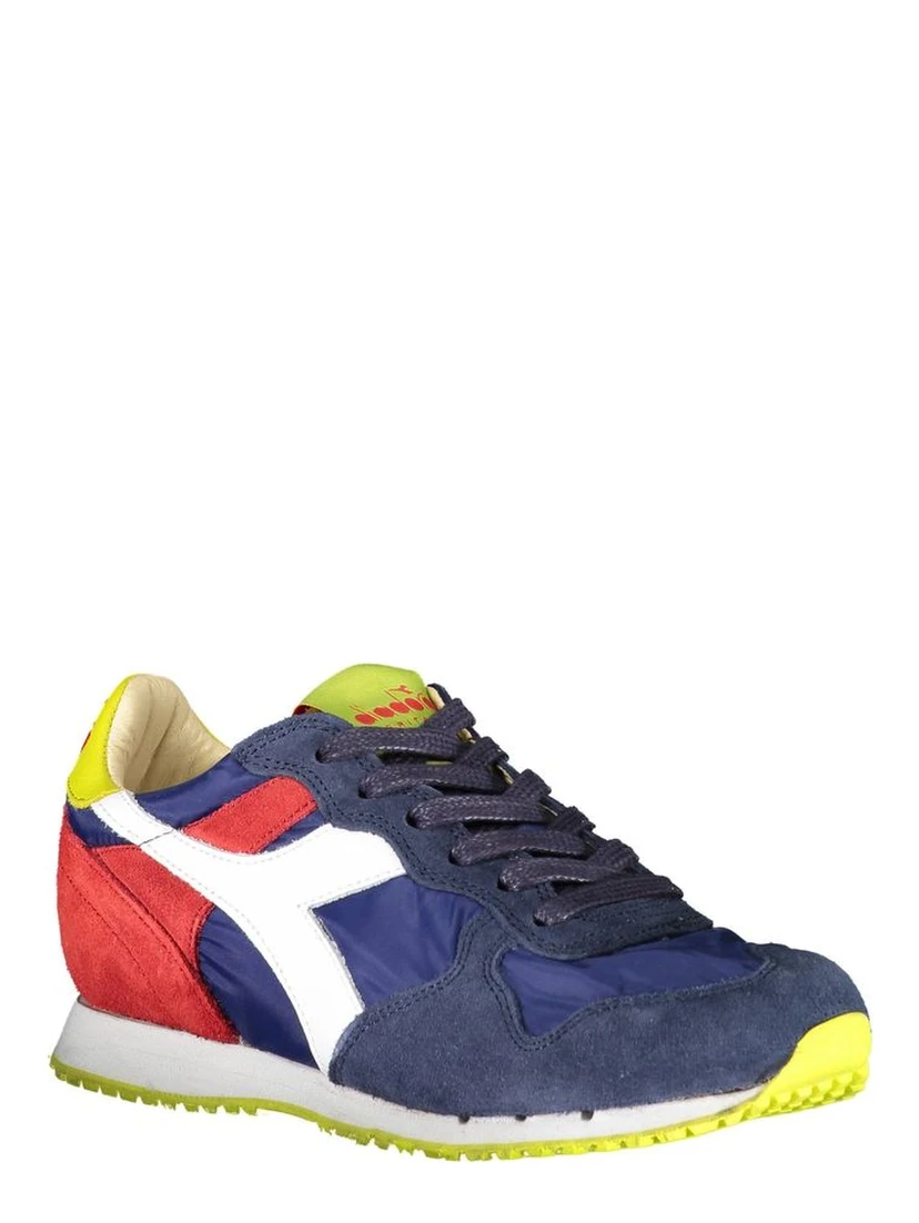 Blue Leather Women Sneaker