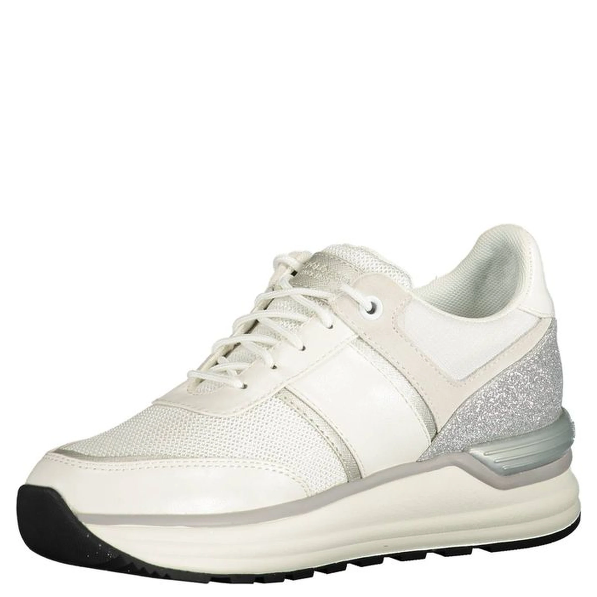 حذاء رياضي أبيض من البوليستر