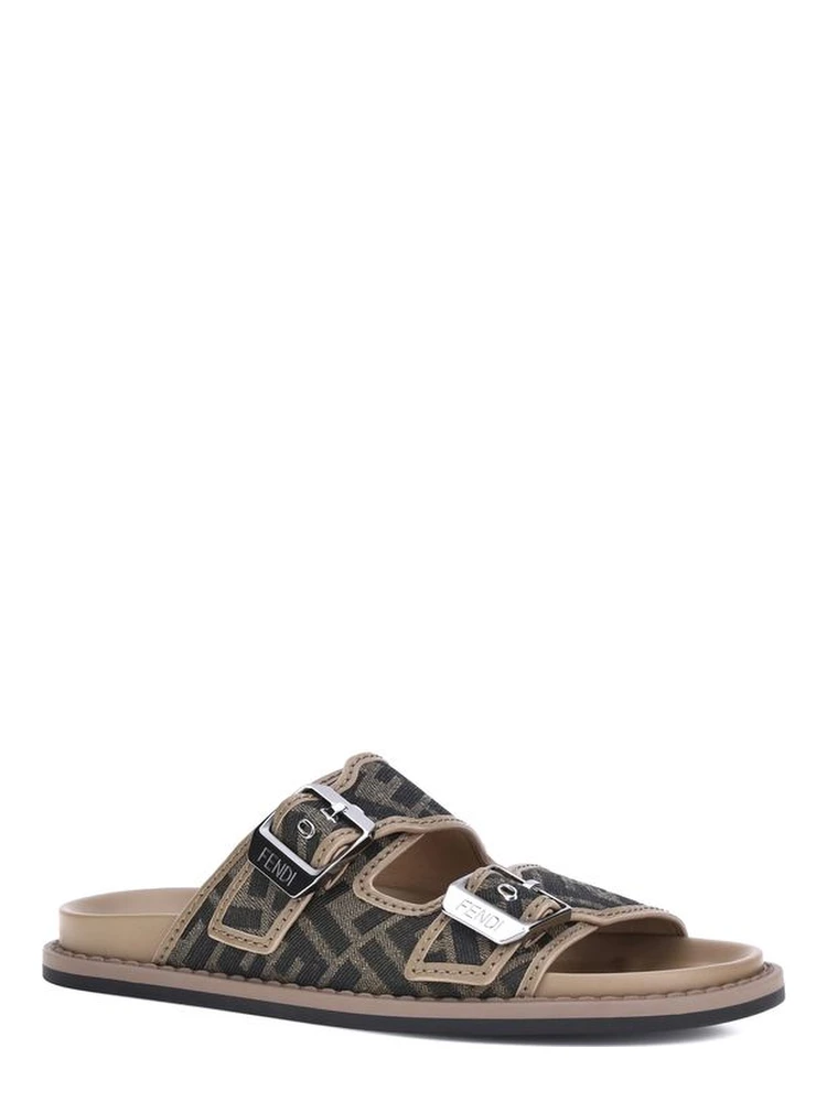 Brown Calf Leather Bos Taurus Flat Sandals alternative