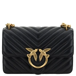 Black Calf Leather Bos Taurus Shoulder Bag