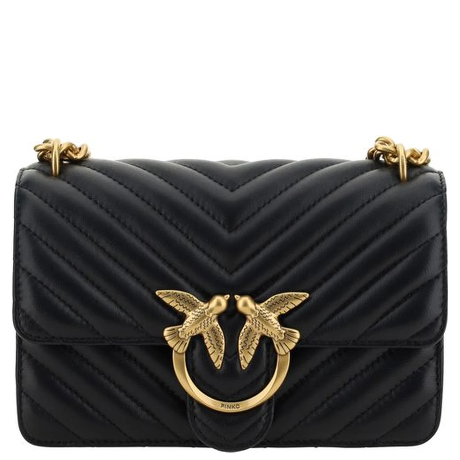 Black Calf Leather Bos Taurus Shoulder Bag
