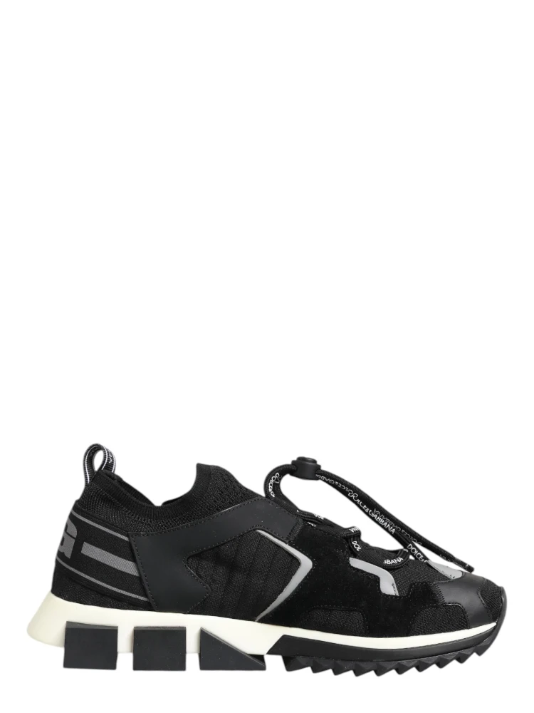 Black White Logo Sorrento Sneakers Shoes