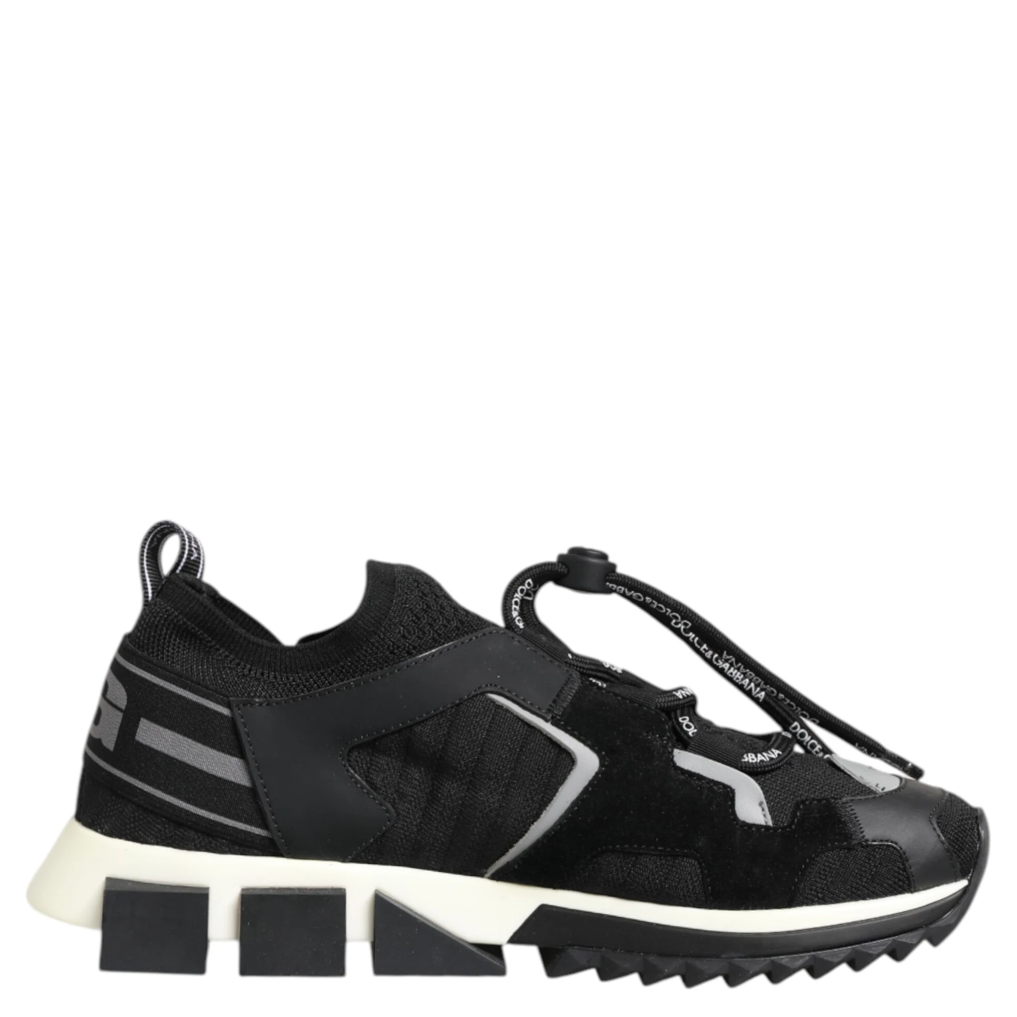 Black White Logo Sorrento Sneakers Shoes