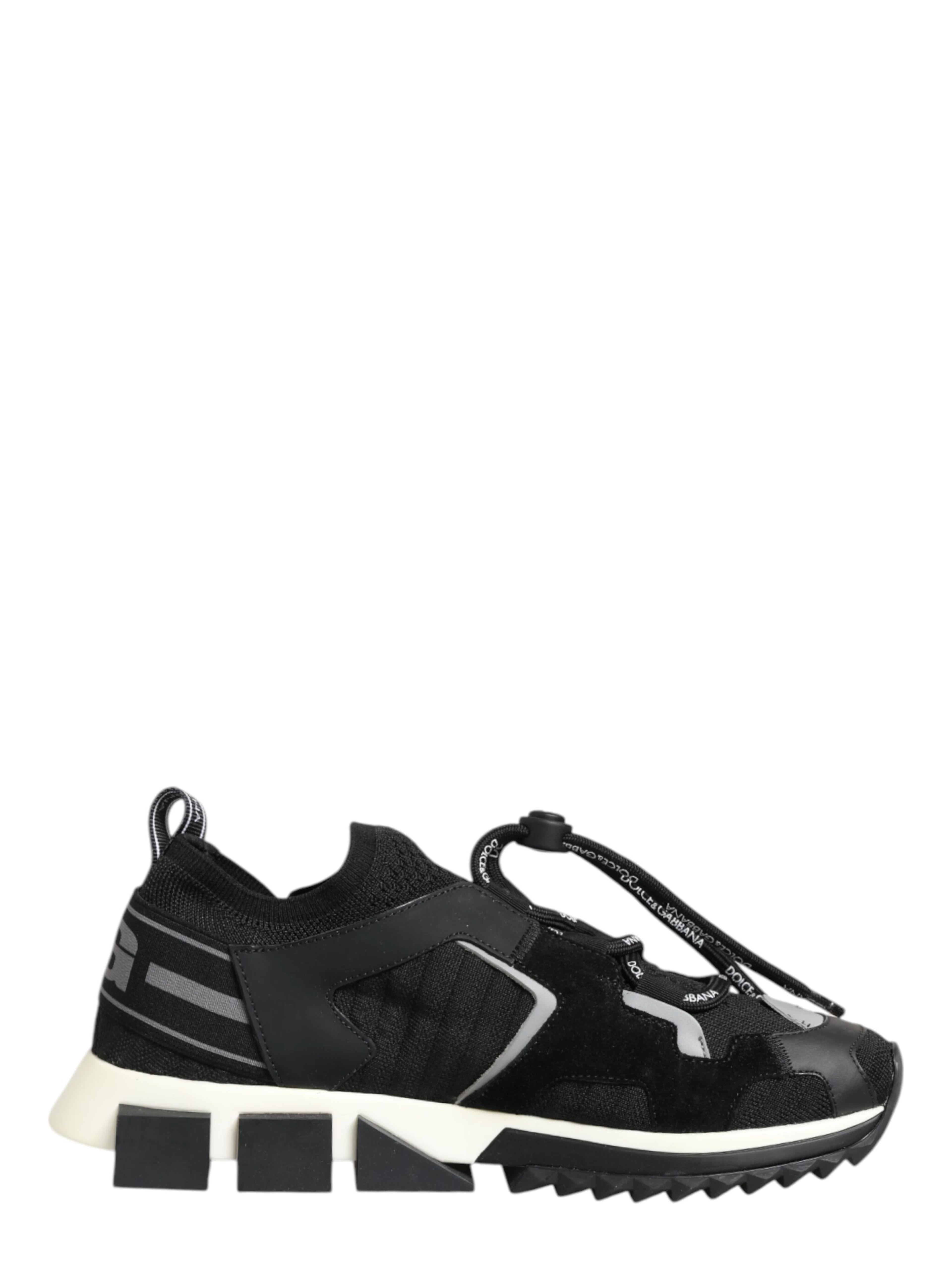 Black White Logo Sorrento Sneakers Shoes