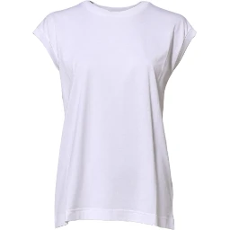 White Cotton Sleeveless Women Tank T-shirt