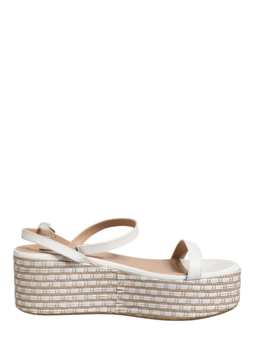 White Espadrilles Ankle Strap Sandals Shoes