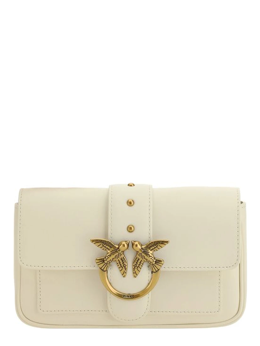 White Calf Leather Bos Taurus Shoulder Bag