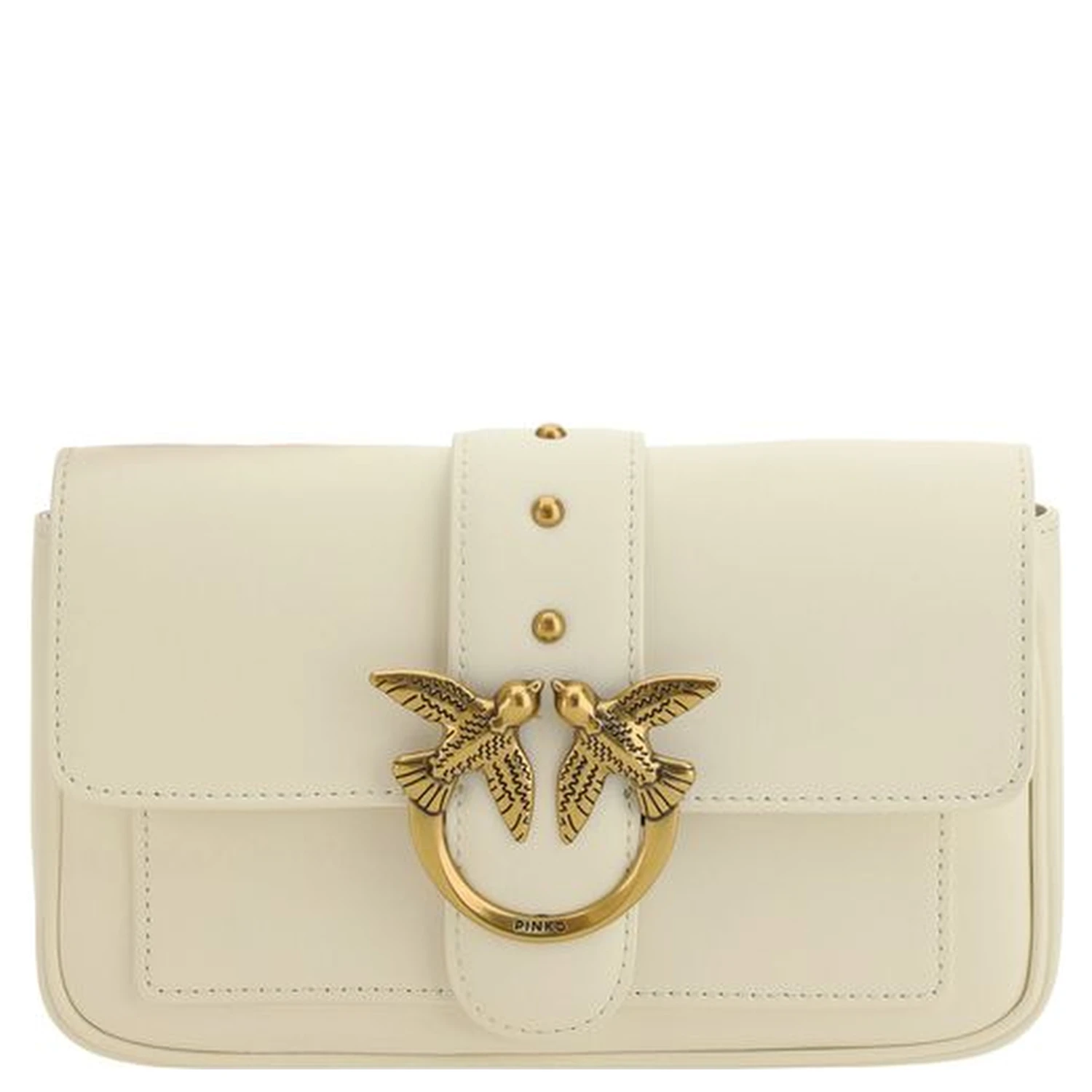 White Calf Leather Bos Taurus Shoulder Bag
