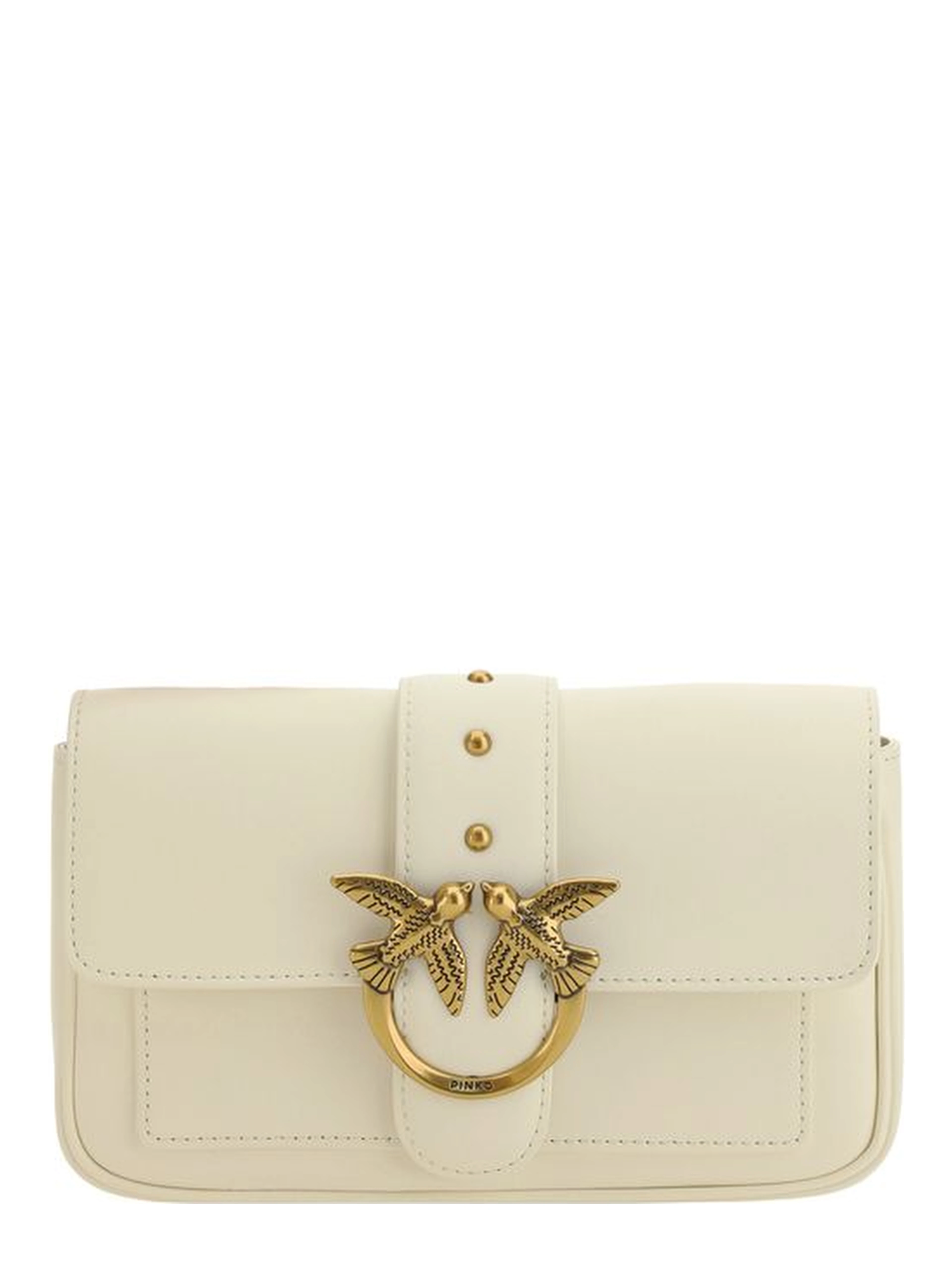 White Calf Leather Bos Taurus Shoulder Bag