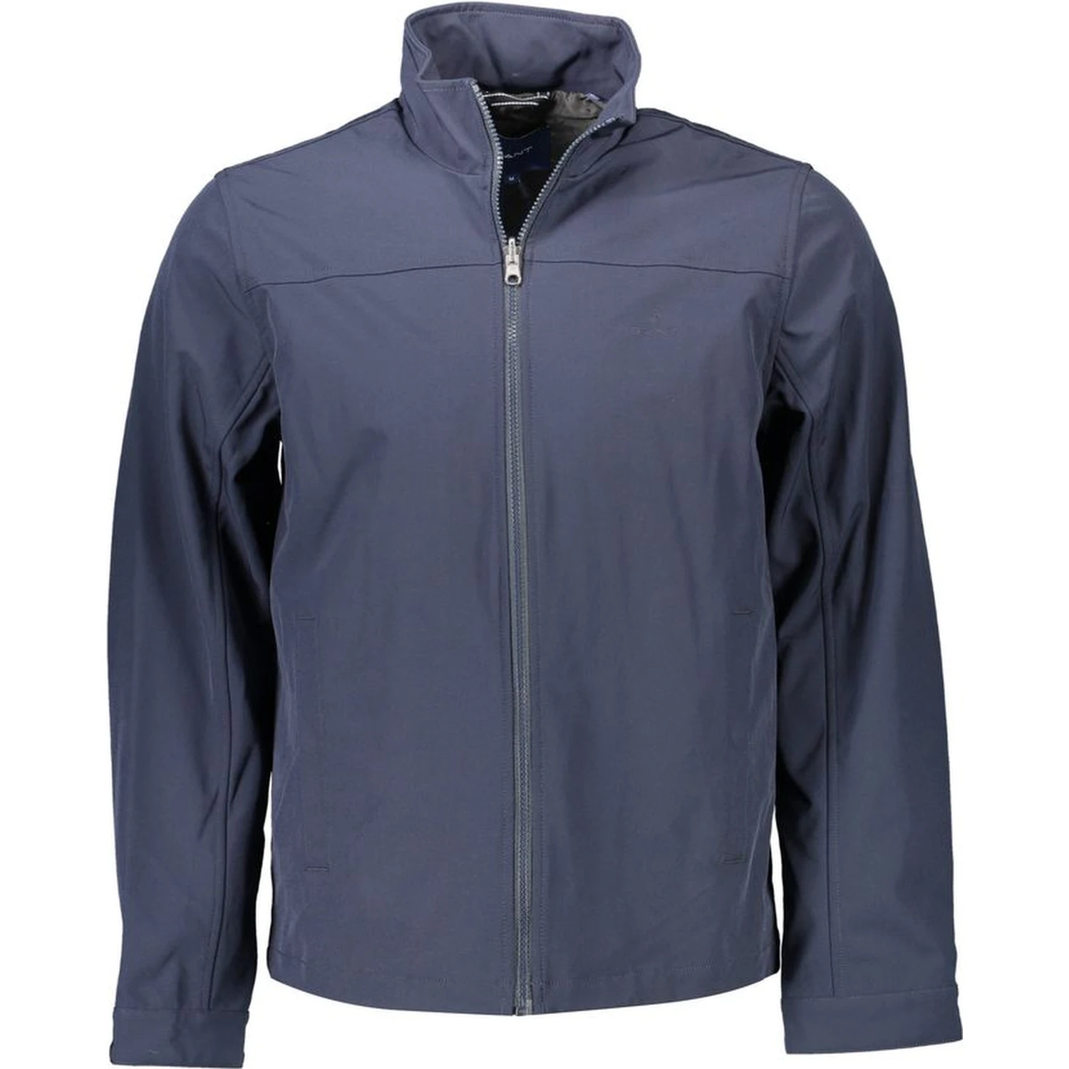 Blue Polyester Men Jacket