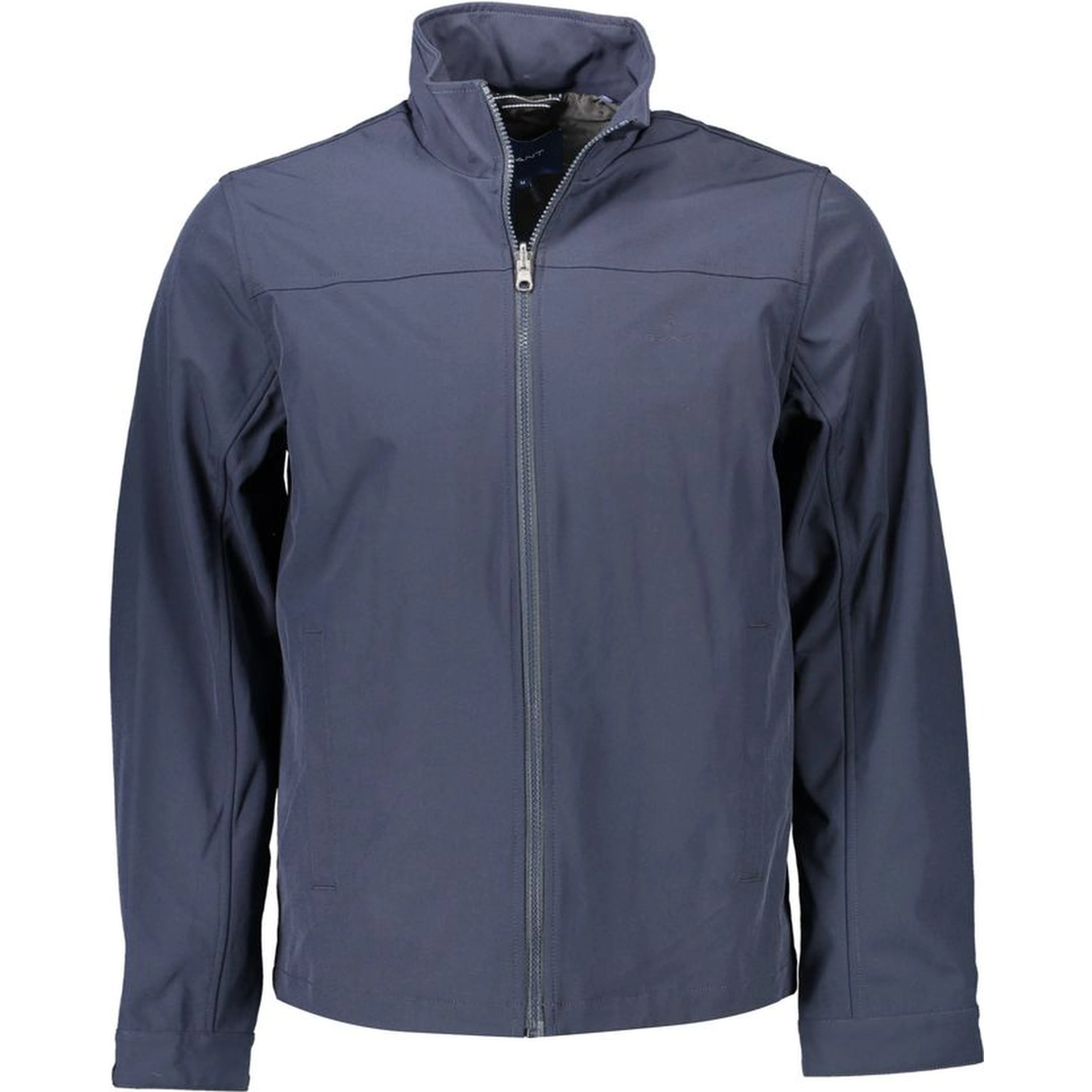 Blue Polyester Men Jacket