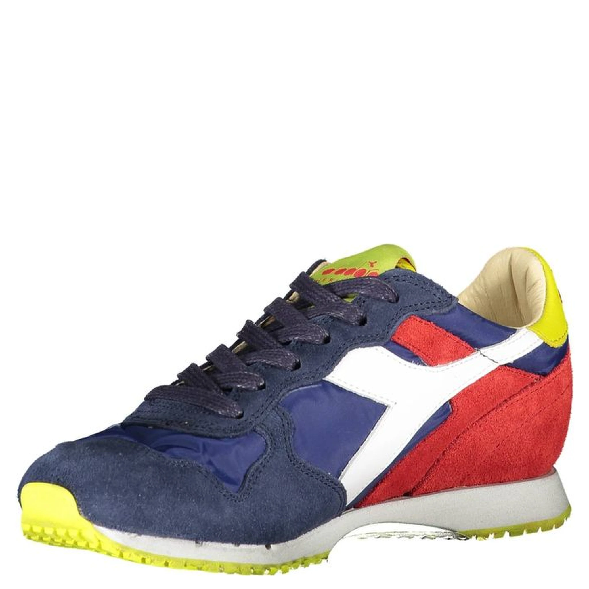 Blue Leather Women Sneaker