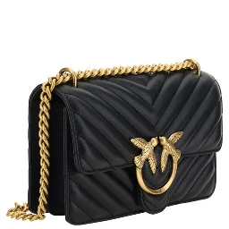 Black Calf Leather Bos Taurus Shoulder Bag