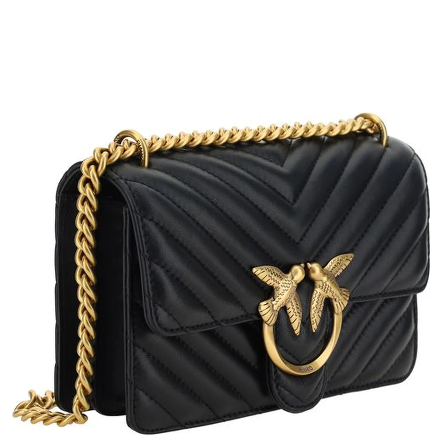 Black Calf Leather Bos Taurus Shoulder Bag