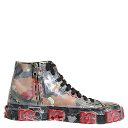 Multicolor Camouflage High Top Sneakers Shoes