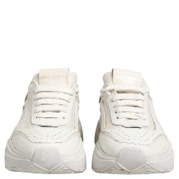 White DAYMASTER Calf Leather Sneakers Shoes