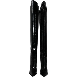 Black Patent Leather Knee High Boots Shoes