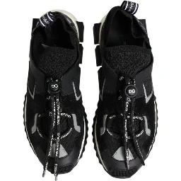 Black White Logo Sorrento Sneakers Shoes