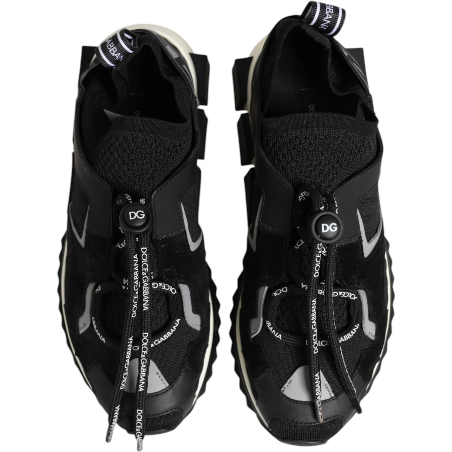 Black White Logo Sorrento Sneakers Shoes