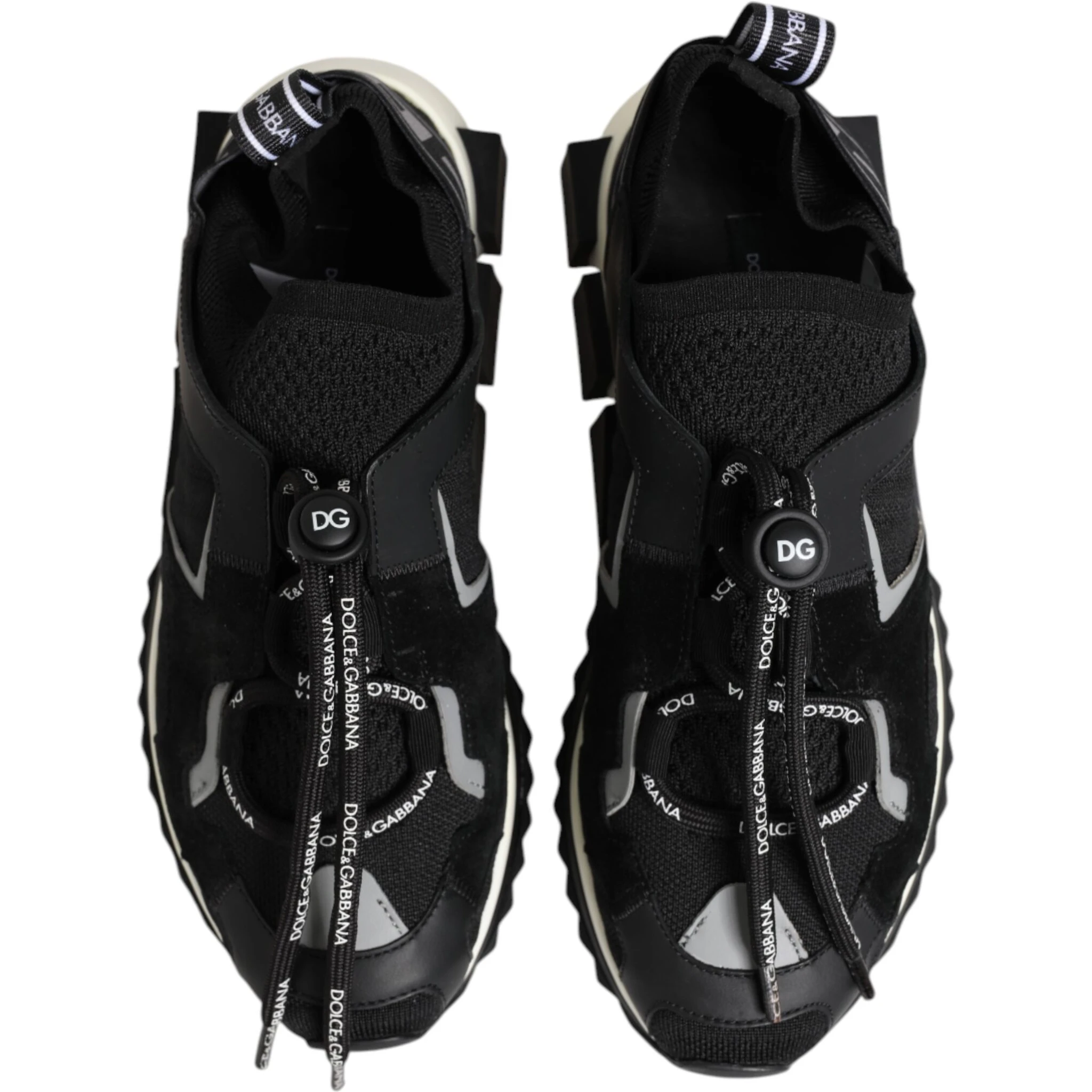 Black White Logo Sorrento Sneakers Shoes