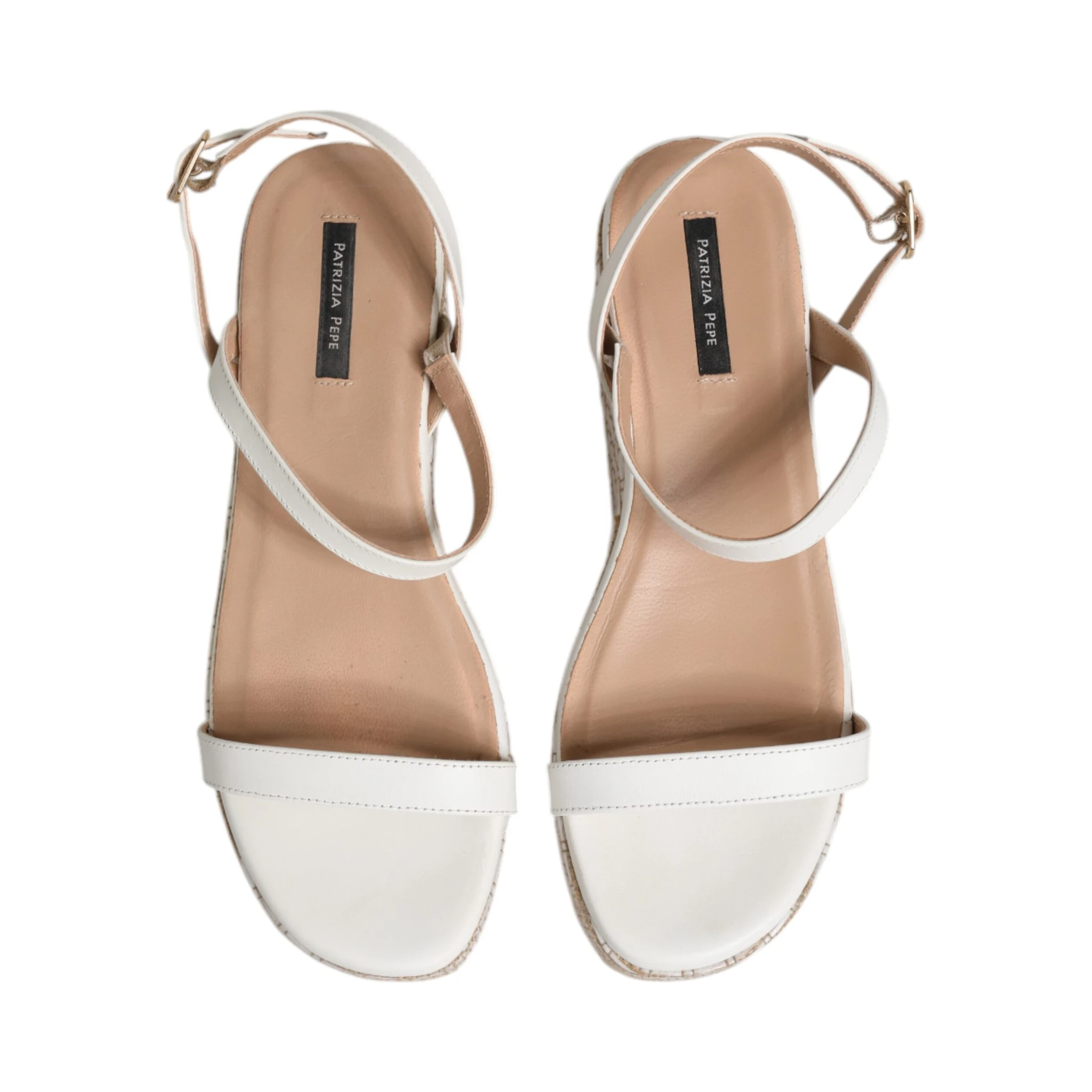White Espadrilles Ankle Strap Sandals Shoes