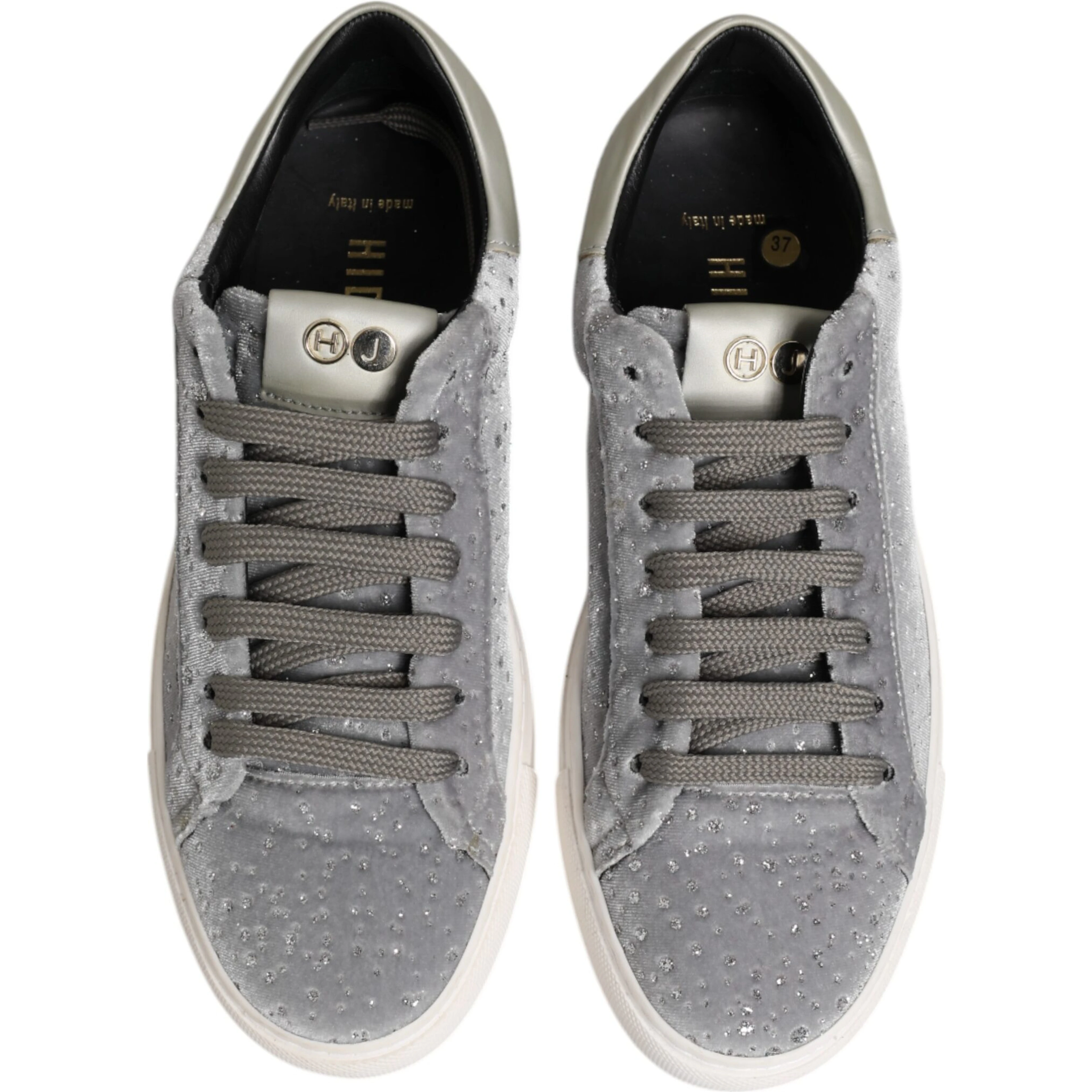Gray Suede Low Top Lace Up Sneakers Shoes