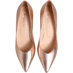 Pink Leather Pumps Stiletto Heels Slip On Shoes