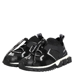 Black White Logo Sorrento Sneakers Shoes