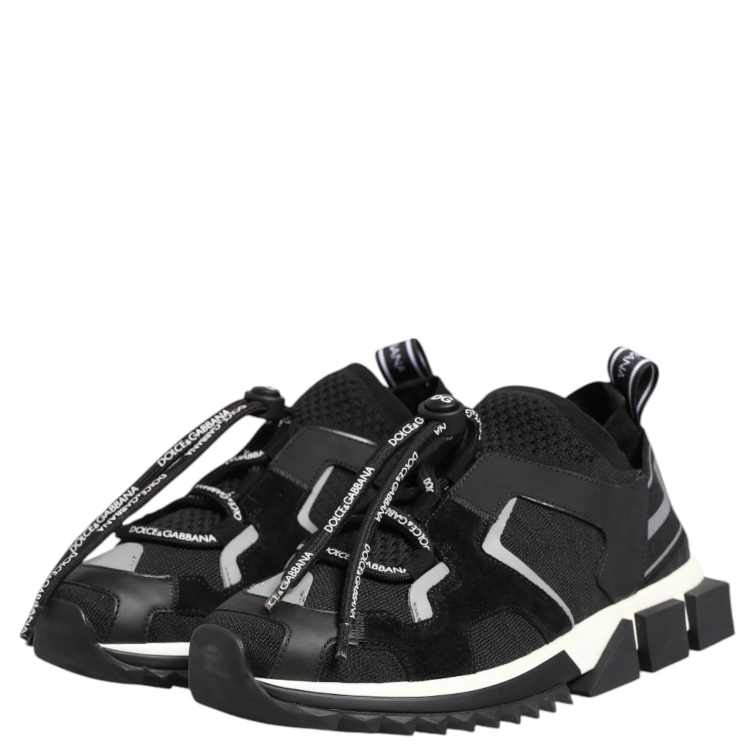 Black White Logo Sorrento Sneakers Shoes