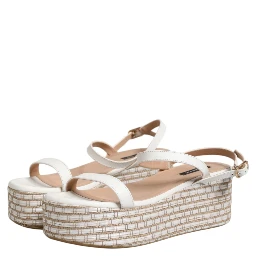 White Espadrilles Ankle Strap Sandals Shoes