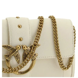 White Calf Leather Bos Taurus Shoulder Bag