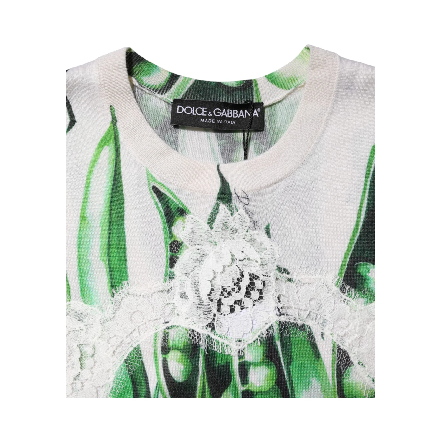 White Green Pea Print Sleeveless Blouse Top