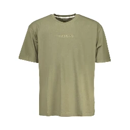 Green Cotton Men T-Shirt
