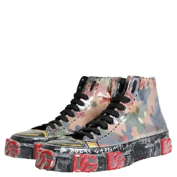 Multicolor Camouflage High Top Sneakers Shoes