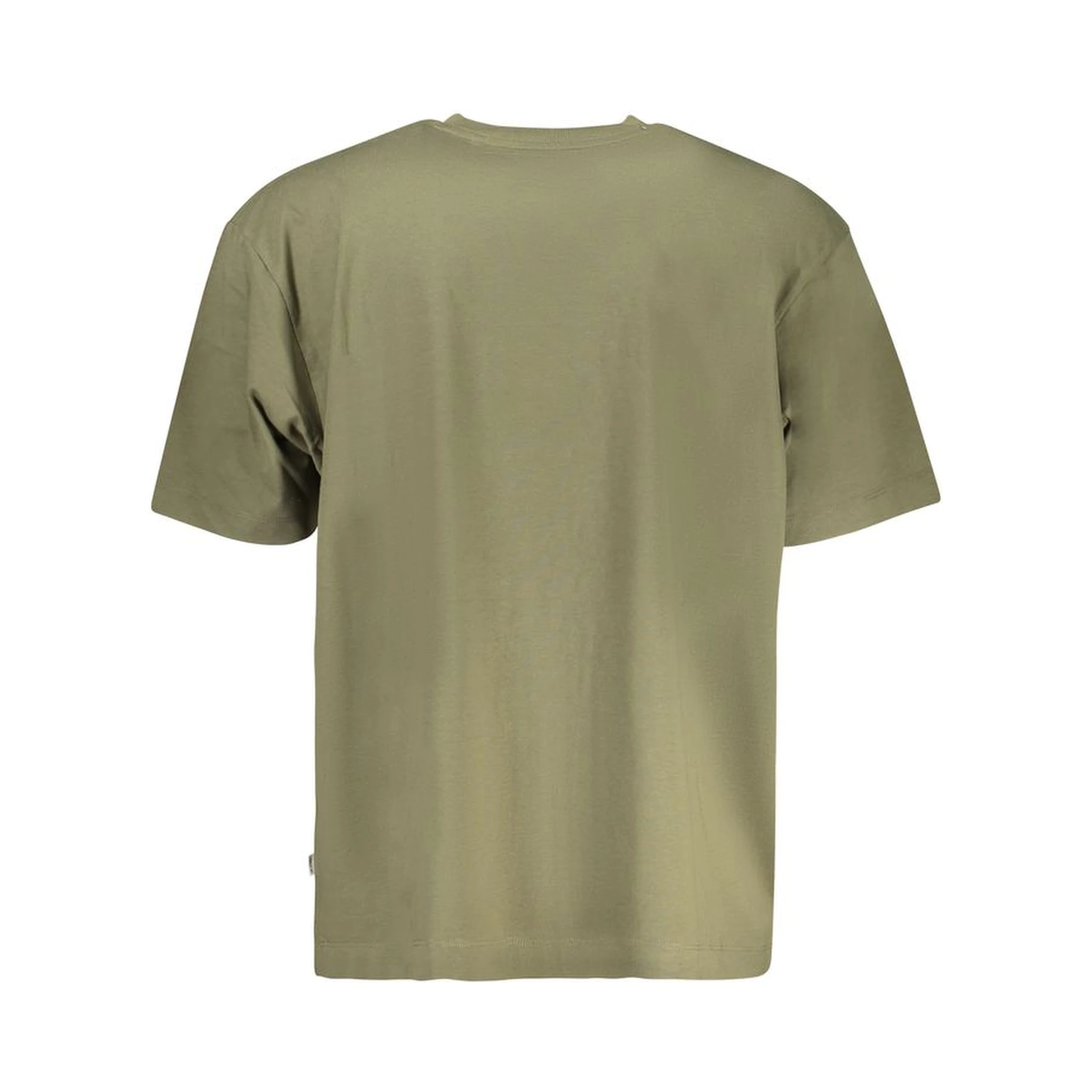 Green Cotton Men T-Shirt