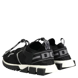 Black White Logo Sorrento Sneakers Shoes