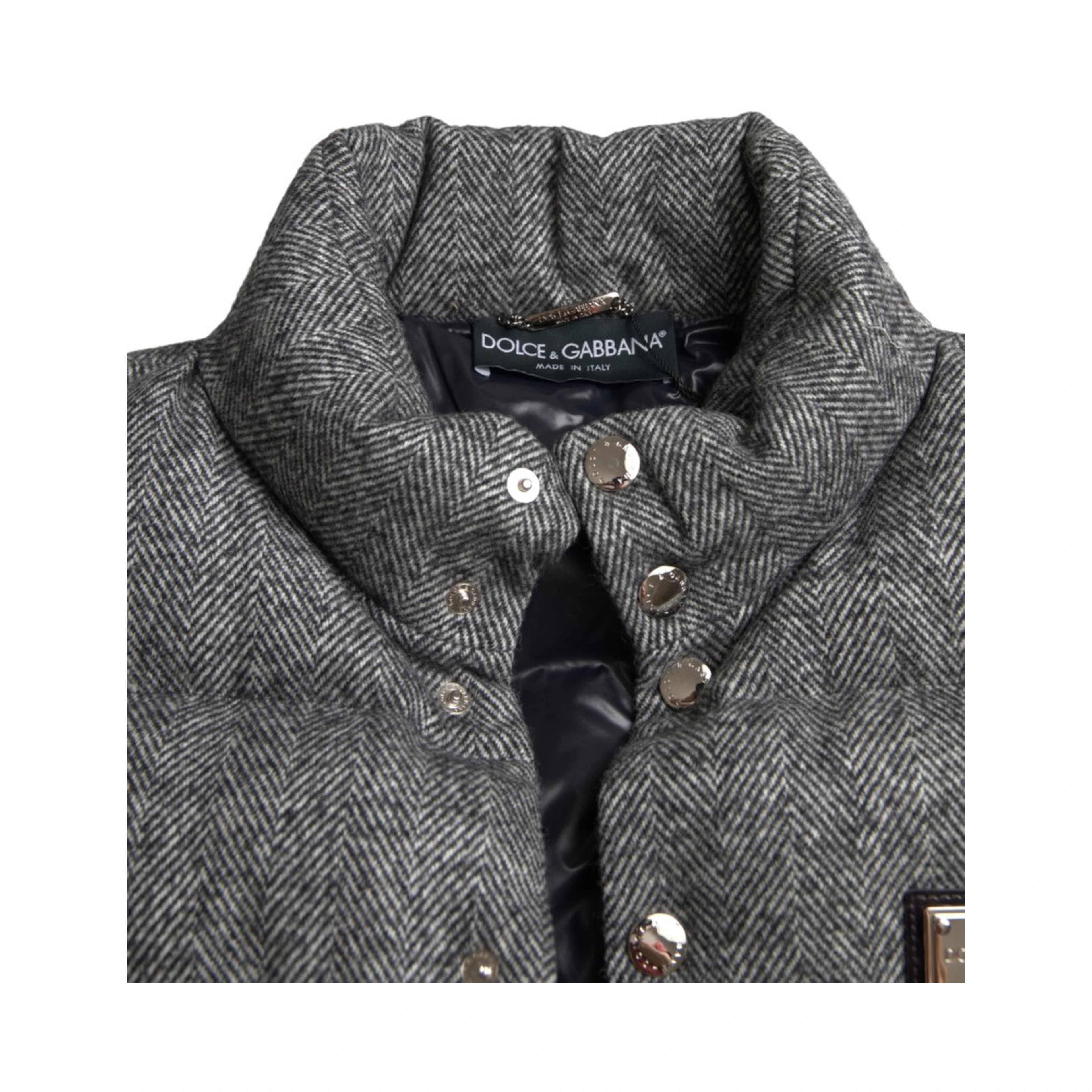 Elegant Chevron Knit Wool Blend Vest Jacket